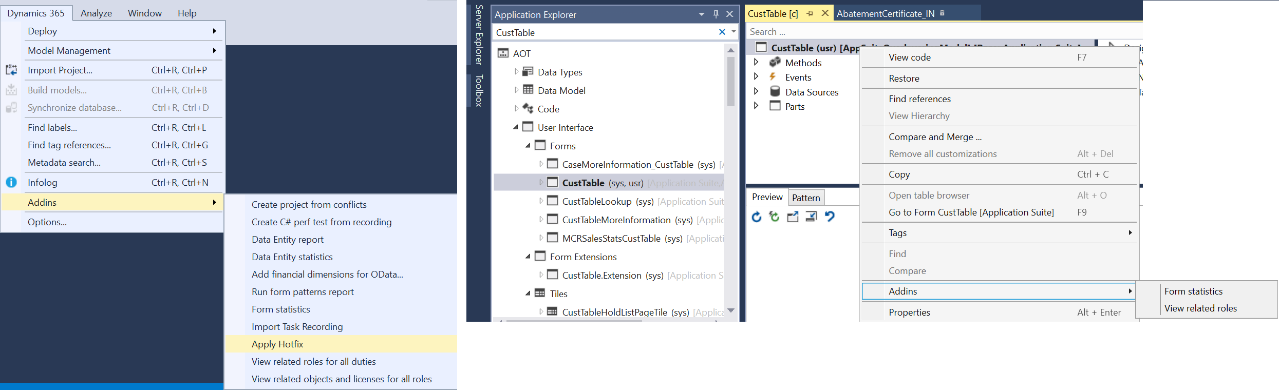 Tools addins for Visual Studio - Implementing Microsoft Dynamics 365 ...