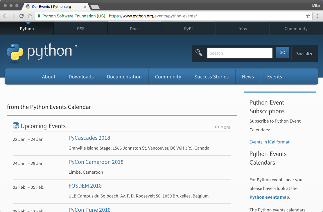 Getting ready... - Python Web Scraping Cookbook [Book]