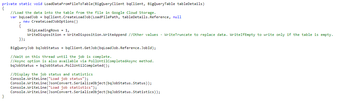 Loading data from a file in Google Cloud Storage to a BigQuery table ...