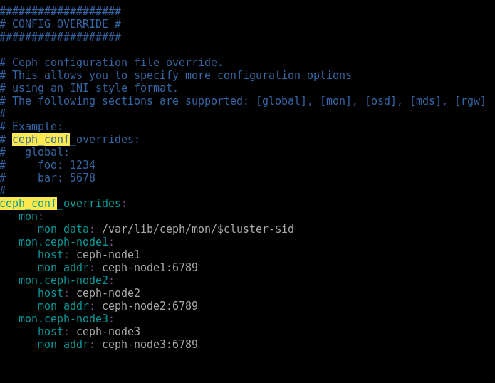 Adding monitor nodes to the Ceph configuration file - Ceph Cookbook ...