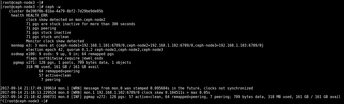 Monitoring cluster events - Ceph Cookbook - Second Edition [Book]