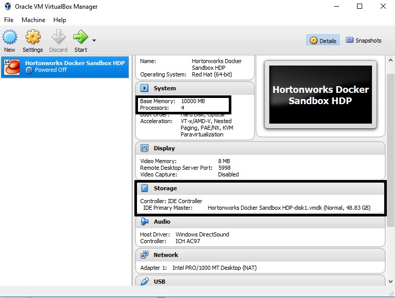 Turning on the virtual machine and powering up the Sandbox - Modern ...