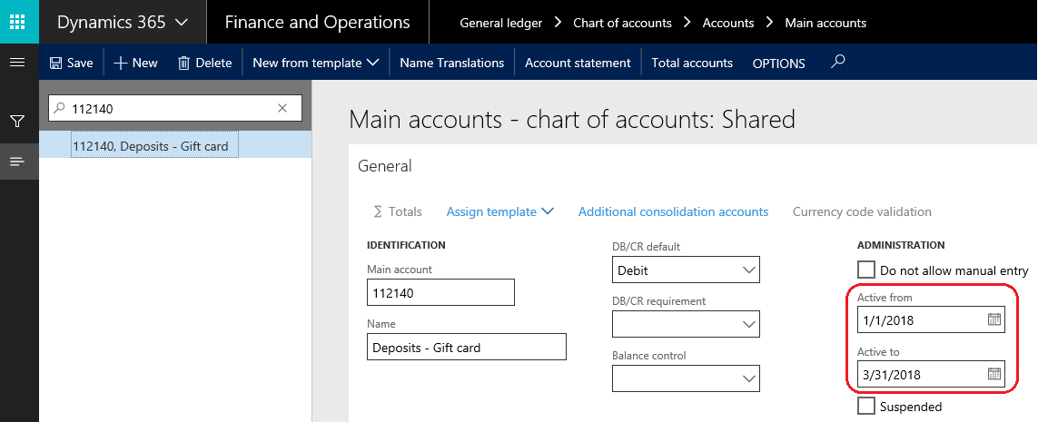 Activation date - Microsoft Dynamics 365 Enterprise Edition - Financial ...