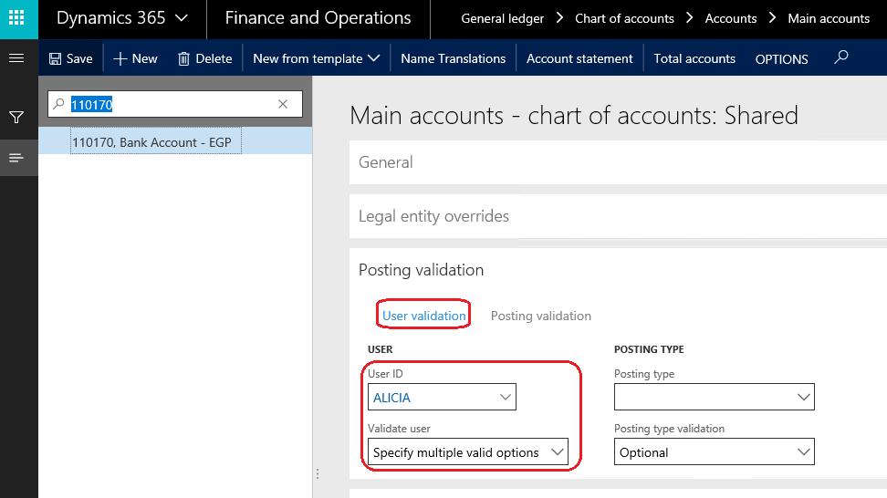 User control - Microsoft Dynamics 365 Enterprise Edition - Financial ...