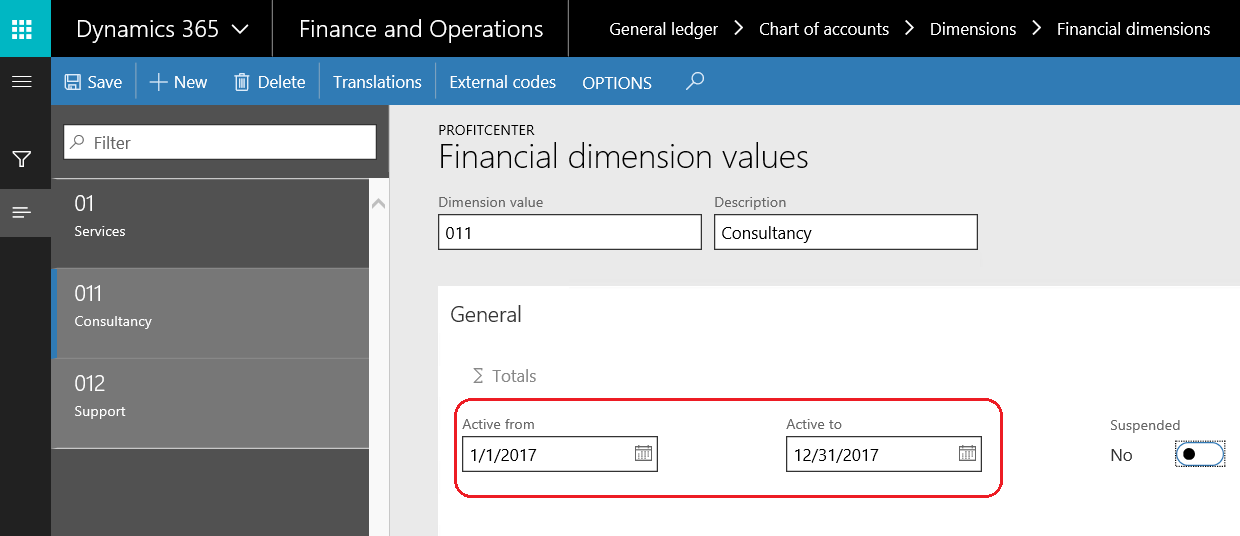 Dates activation - Microsoft Dynamics 365 Enterprise Edition ...