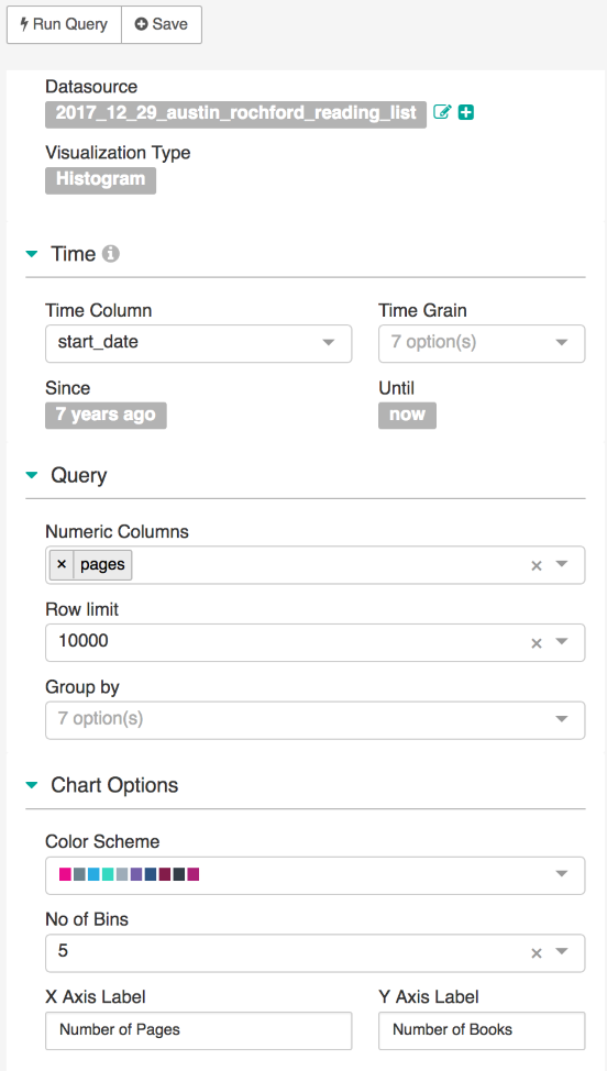 Distribution – histogram - Apache Superset Quick Start Guide [Book]