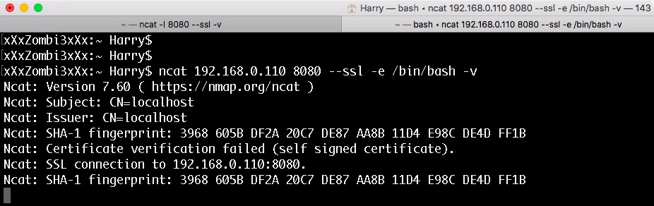 Encrypted reverse shell using ncat - Hands-On Red Team Tactics [Book]
