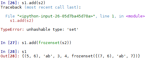 Immutable sets - Hands-On Data Structures and Algorithms with Python ...