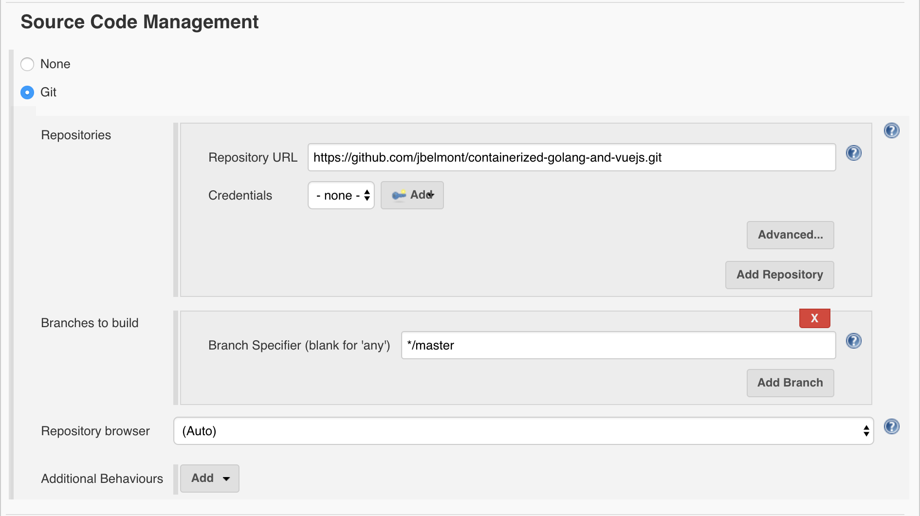 Configuring a job to poll the GitHub version control repository - Hands ...