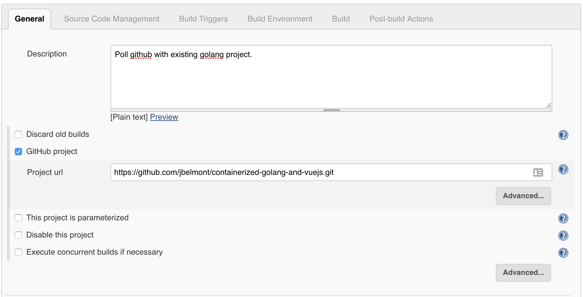Configuring a job to poll the GitHub version control repository - Hands ...