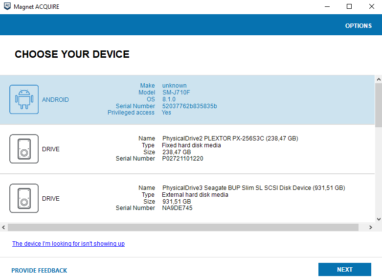 Extracting data physically with Magnet ACQUIRE - Learning Android ...