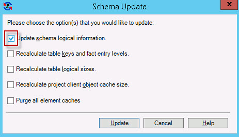 Exercise – updating Schema - MicroStrategy Quick Start Guide [Book]