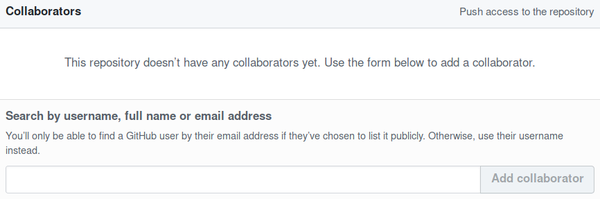 Adding collaborators - GitHub Essentials - Second Edition [Book]