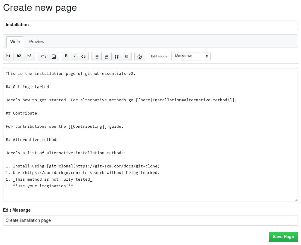 A Markdown-powered wiki – an introduction to Markdown - GitHub ...