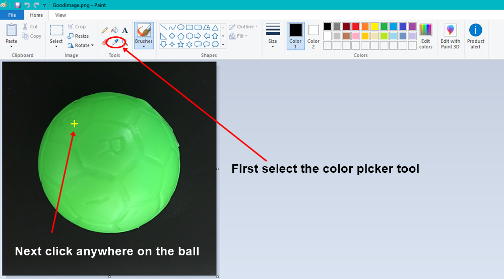 Finding the RGB pixel values - Hands-On Robotics Programming with C++ ...