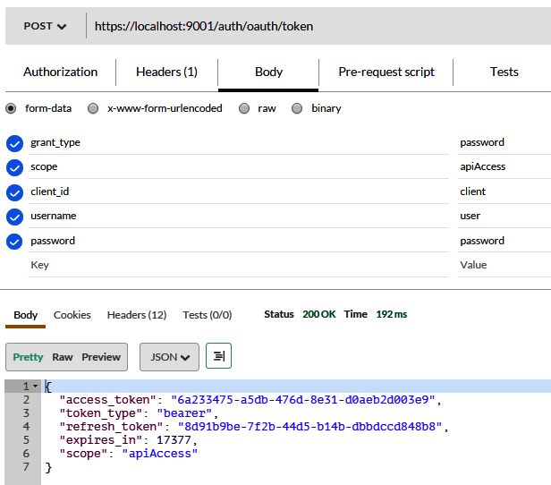 Resource owner password credential grant - Mastering Microservices with ...