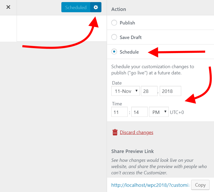Scheduling your design changes - WordPress 5 Complete - Seventh Edition ...