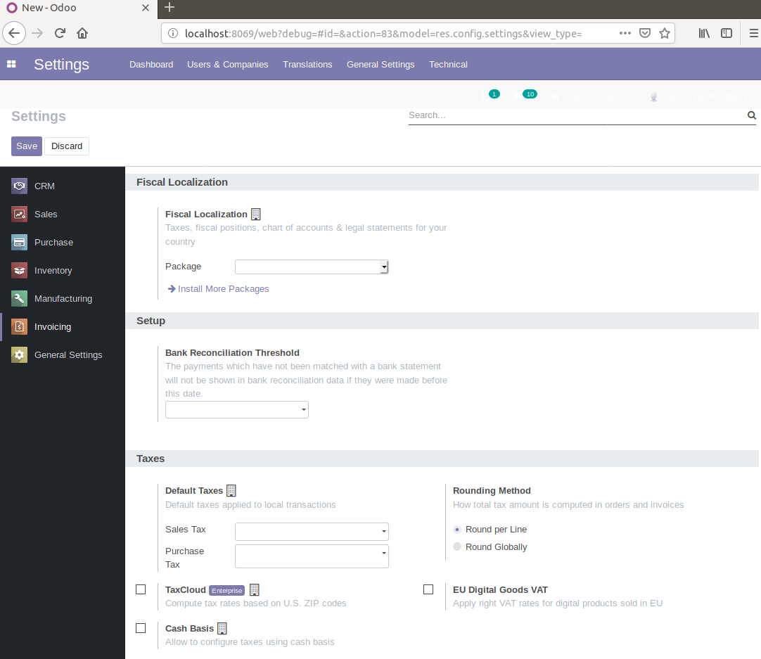 Setting up the chart of accounts for your second company - Learn Odoo ...