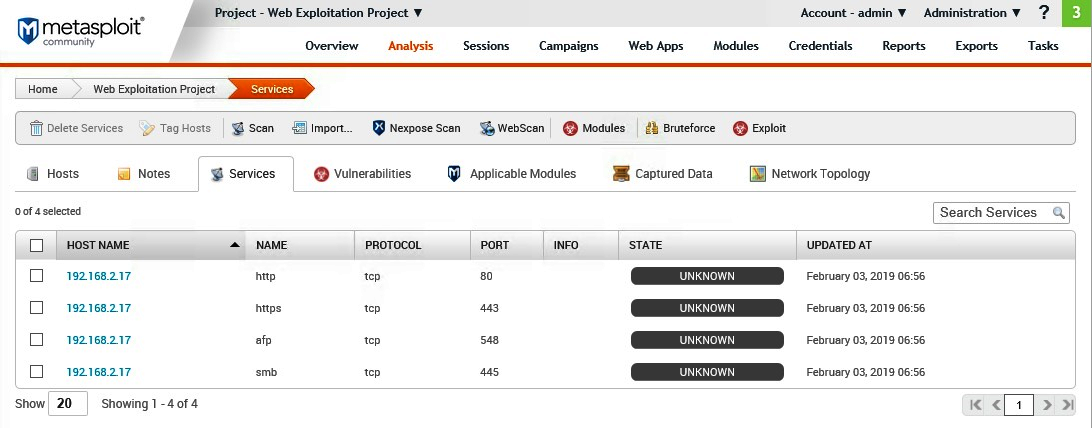 Auxiliary module - Hands-On Web Penetration Testing with Metasploit [Book]