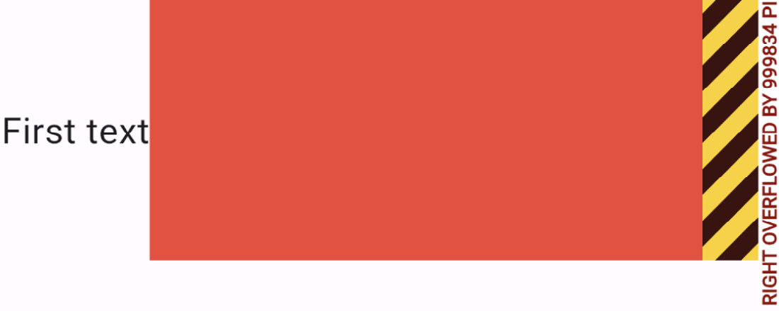 Figure 2.15 – A layout with an overflowing Container