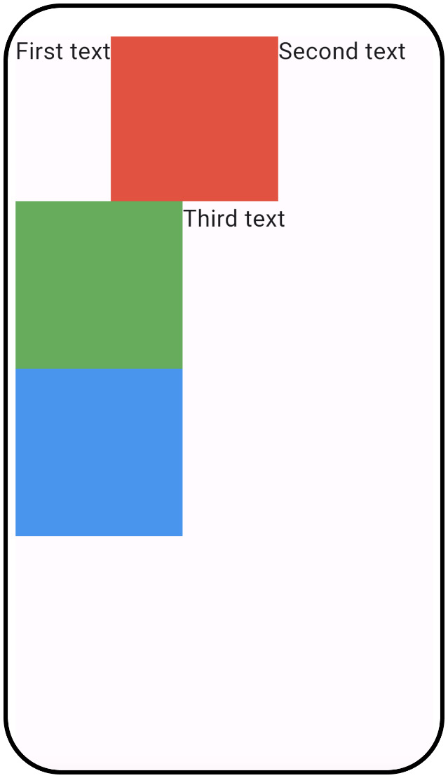 Figure 2.17 – A layout of different widgets in a Wrap widget