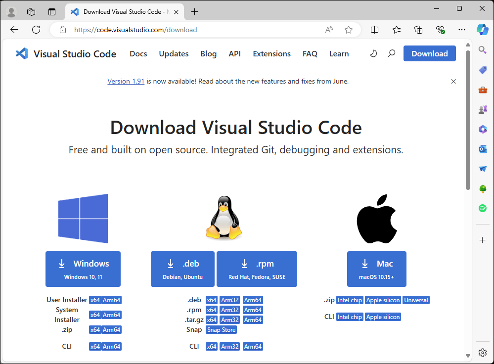 Visual Studio Code is available for popular operating systems. - C++ [Book]