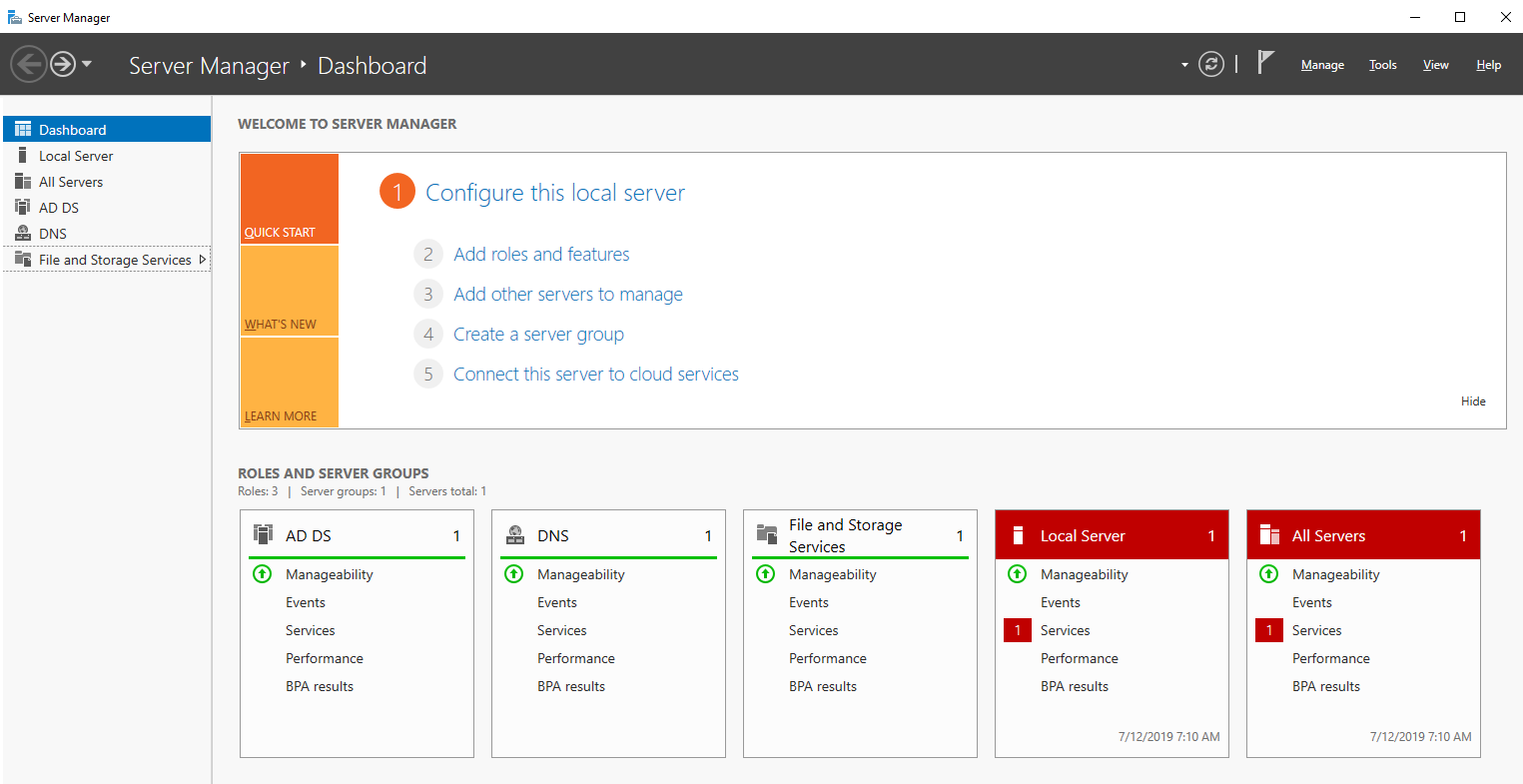 Understanding Server Manager - Windows Server 2019 Administration ...