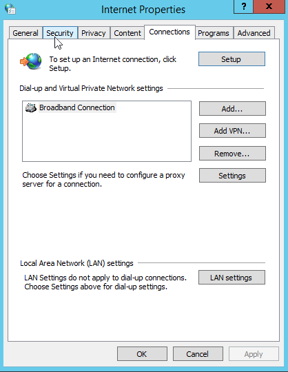 Configuring connection properties - Networking Fundamentals [Book]