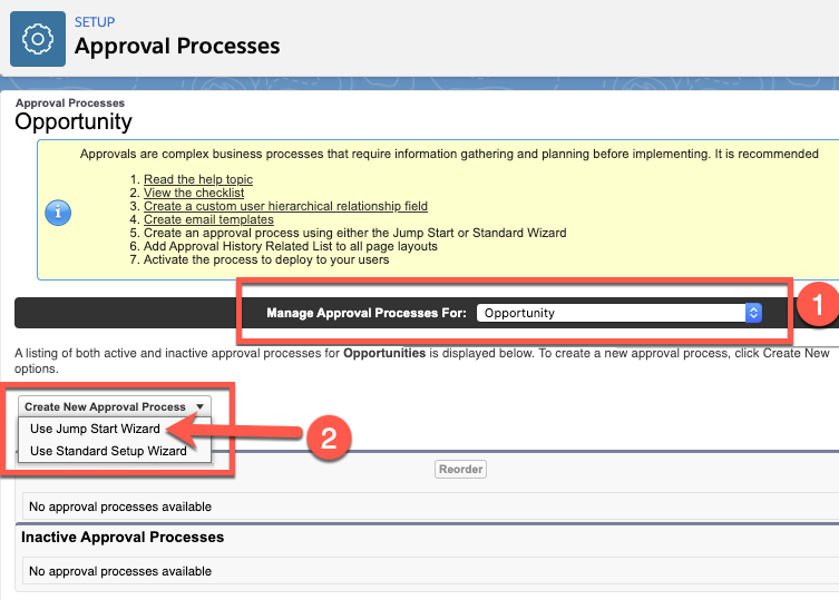 Creating an approval process - Salesforce for Beginners [Book]