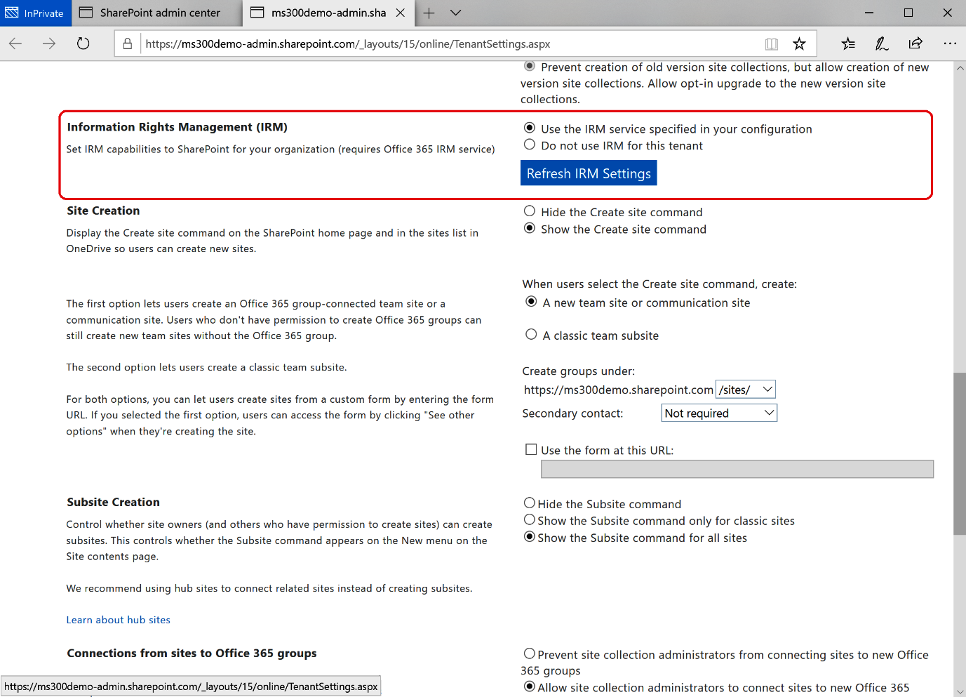 Activate Rights Management Activating the Information Rights Management Service - Deploying ...