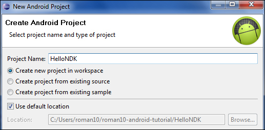 Writing a Hello NDK program - Android Native Development Kit Cookbook ...