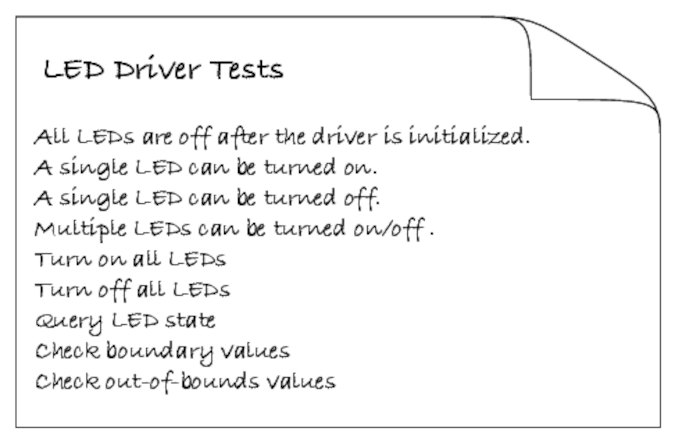 Write a Test List - Test Driven Development for Embedded C [Book]