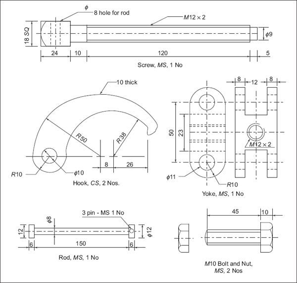 Questions On Assembly Drawings - Machine Drawing [Book]