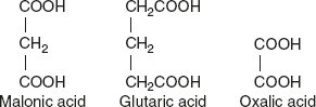 Figure 6.19 Competitive Inhibitors for Succinic Dehydrogenase