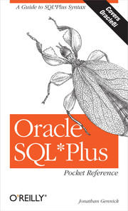 Oracle SQL*Plus Pocket Reference