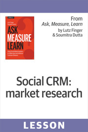 Social CRM: market research