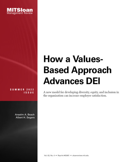 Copyright - How a Values-Based Approach Advances DEI [Article]