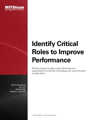 Identify Critical Roles to Improve Performance - Identify Critical ...