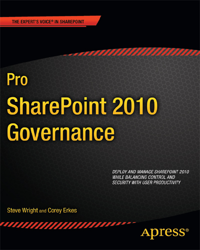 The Main Governance Plan - Pro SharePoint 2010 Governance [Book]