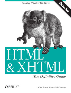 HTML & XHTML: The Definitive Guide, 5th Edition