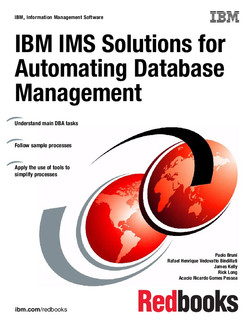 IBM IMS Solutions for Automating Database Management