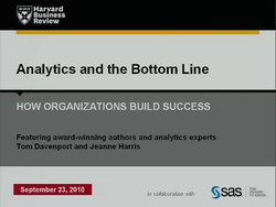 Analytics and the Bottom Line