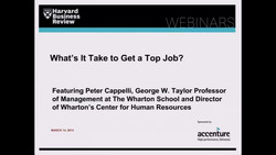 What's It Take to Get a Top Job?