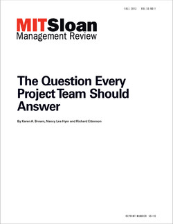 The Question Every Project Team Should Answer