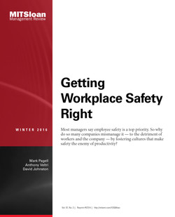 Getting Workplace Safety Right