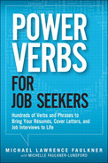 book cover: Power Verbs for Job Seekers