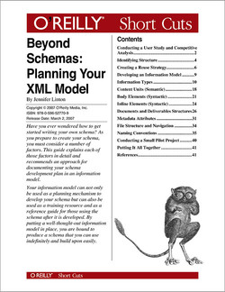 Beyond Schemas: Planning Your XML Model