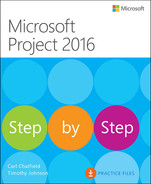 Microsoft Project 2016 Step by Step Cover Art