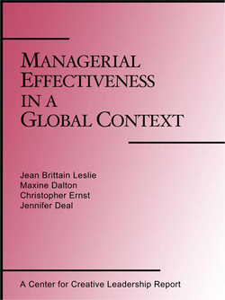 Managerial Effectiveness in a Global Context